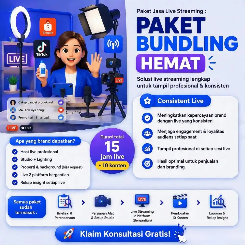 Paket Hemat - Live Streaming - Growvia Labs New