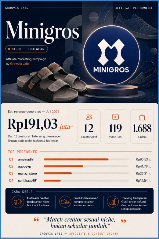 Portofolio Affiliate Marketing Brand Footwear