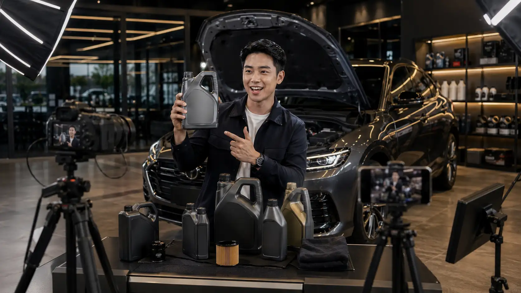 Portofolio Live Commerce Brand Oli Mesin
